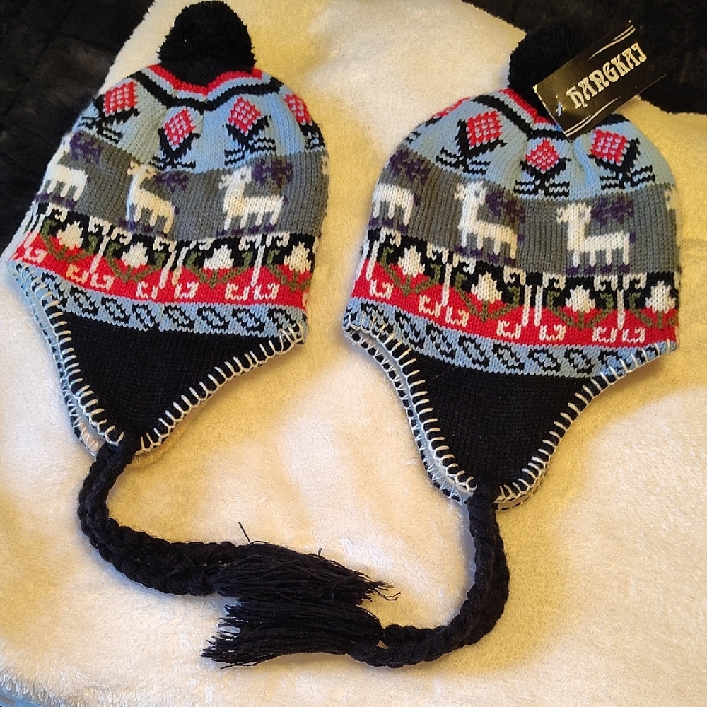 Colorful Knit Earflap Hat for Kids